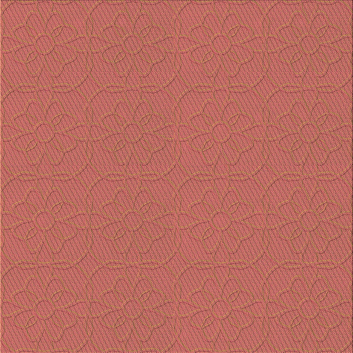 Round Machine Washable Transitional Red Rug, wshpat2978org