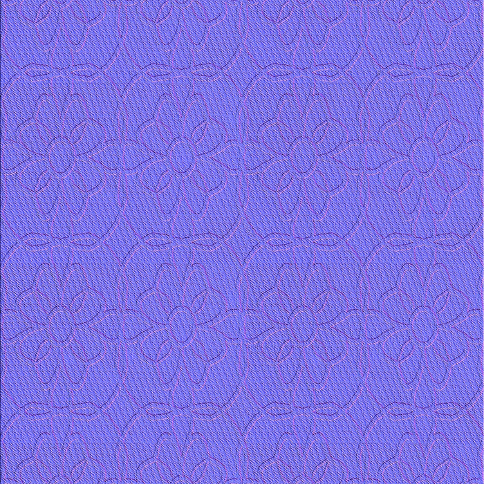Patterned Purple Mimosa Purple Rug, pat2978pur
