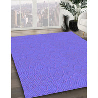 Patterned Purple Mimosa Purple Rug, pat2978pur