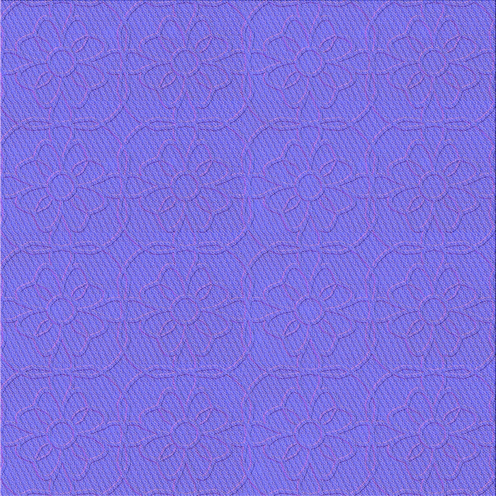 Round Patterned Purple Mimosa Purple Rug, pat2978pur