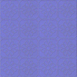 Sideview of Machine Washable Transitional Blue Orchid Blue Rug, wshpat2978