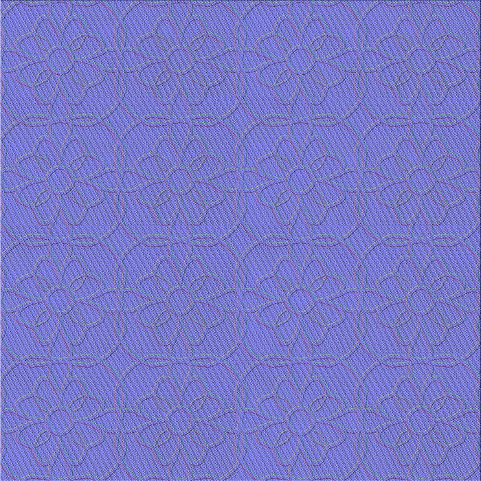 Square Patterned Blue Orchid Blue Novelty Rug, pat2978