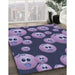 Machine Washable Transitional Purple Mimosa Purple Rug in a Family Room, wshpat2979blu