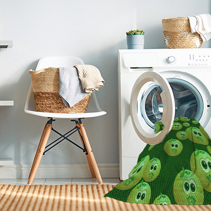 Machine Washable Transitional Green Rug in a Washing Machine, wshpat2979grn