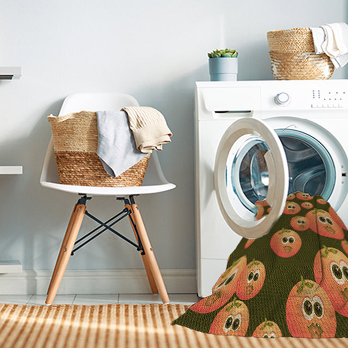 Machine Washable Transitional Dark Bronze Brown Rug in a Washing Machine, wshpat2979org