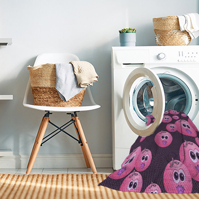 Machine Washable Transitional Dark Raspberry Purple Rug in a Washing Machine, wshpat2979pur