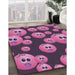 Machine Washable Transitional Dark Raspberry Purple Rug in a Family Room, wshpat2979pur