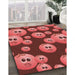 Machine Washable Transitional Red Rug in a Family Room, wshpat2979rd