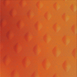 Sideview of Machine Washable Transitional Neon Orange Rug, wshpat297