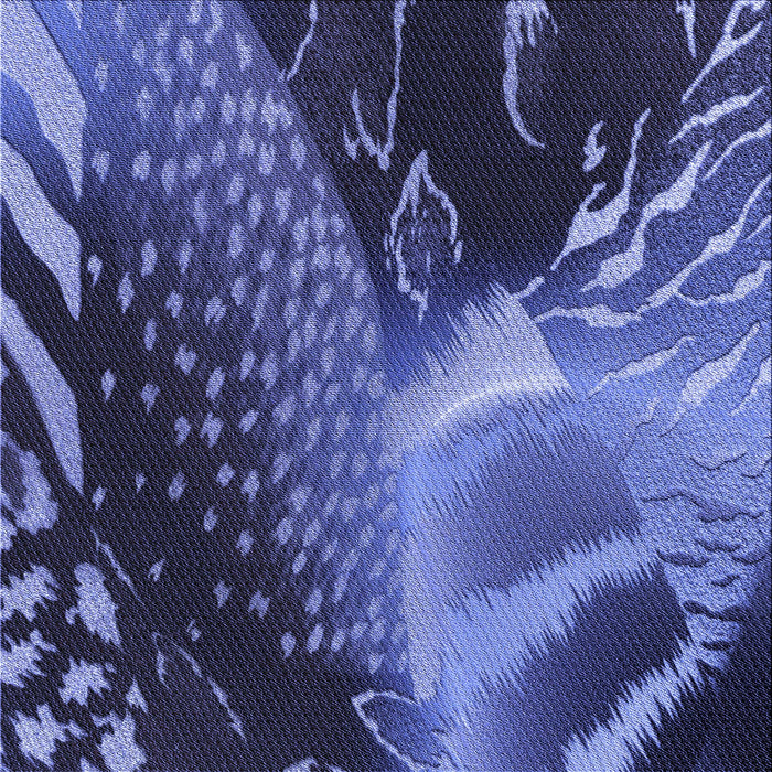 Round Patterned Light Slate Blue Rug, pat298blu