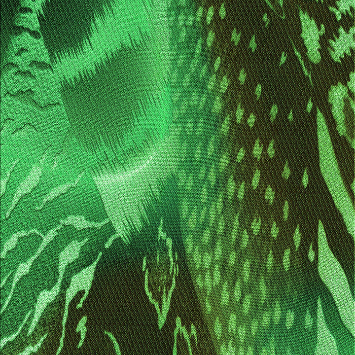 Patterned Dark Forest Green Rug, pat298grn