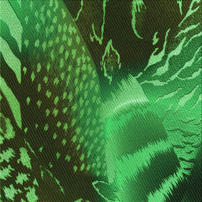 Square Patterned Dark Forest Green Rug, pat298grn