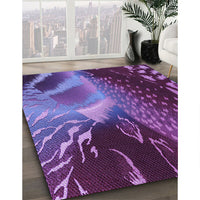 Patterned Purple Rug, pat298pur