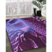 Machine Washable Transitional Purple Rug in a Family Room, wshpat298pur