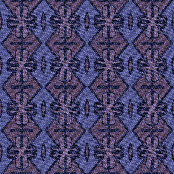 Round Patterned Slate Blue Rug, pat2980blu