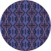 Square Machine Washable Transitional Slate Blue Rug in a Living Room, wshpat2980blu