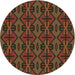 Square Machine Washable Transitional Night Red Rug in a Living Room, wshpat2980brn