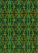 Patterned Dark Lime Green Rug, pat2980grn