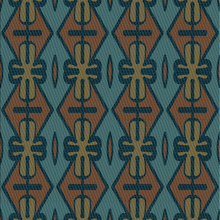 Patterned Dark Coffee Brown Rug, pat2980lblu