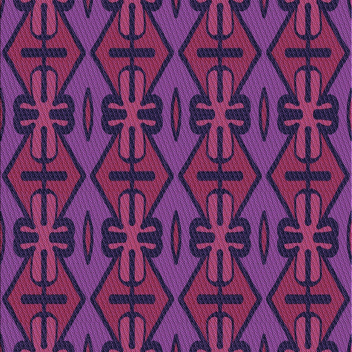 Patterned Magenta Pink Rug, pat2980pur