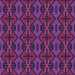 Round Patterned Magenta Pink Rug, pat2980pur