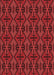 Patterned Saffron Red Rug, pat2980rd