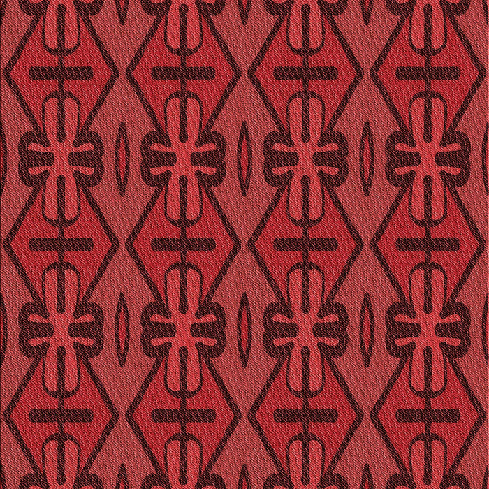 Machine Washable Transitional Saffron Red Rug, wshpat2980rd