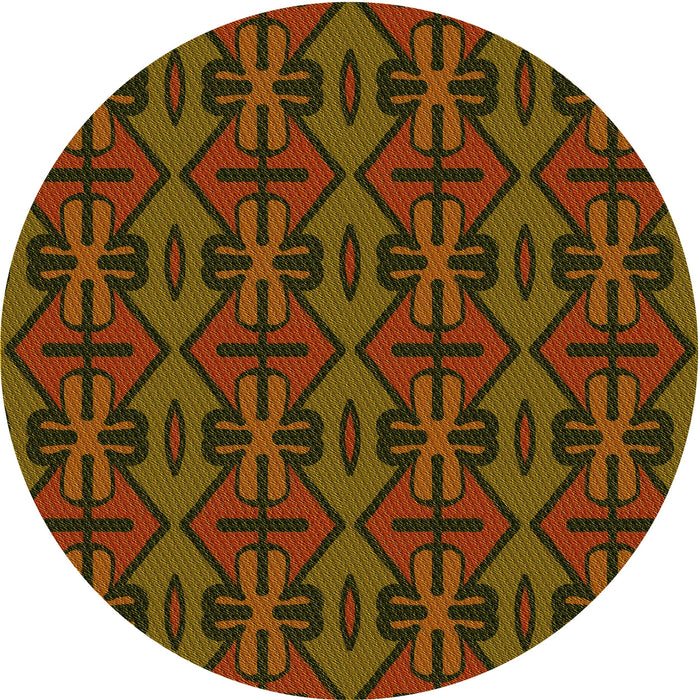 Square Machine Washable Transitional Dark Bisque Brown Rug in a Living Room, wshpat2980yw