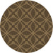 Square Patterned Light Brown Rug, pat2981brn