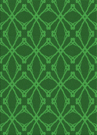 Machine Washable Transitional Dark Green Rug, wshpat2981grn