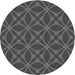 Square Patterned Platinum Gray Rug, pat2981gry