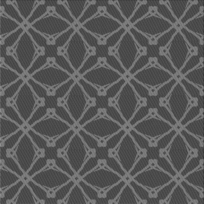 Round Patterned Platinum Gray Rug, pat2981gry