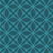 Round Patterned Dark Turquoise Green Rug, pat2981lblu