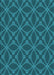 Patterned Dark Turquoise Green Rug, pat2981lblu