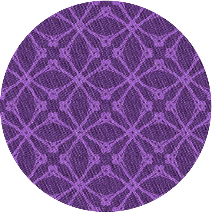 Square Patterned Bright Purple Rug, pat2981pur
