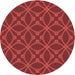 Square Machine Washable Transitional Tomato Red Rug in a Living Room, wshpat2981rd