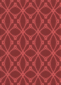 Machine Washable Transitional Tomato Red Rug, wshpat2981rd