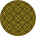 Square Machine Washable Transitional Dark Golden Brown Rug in a Living Room, wshpat2981yw