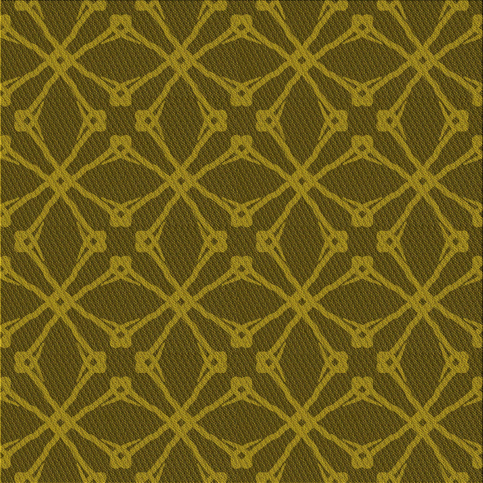 Round Patterned Dark Golden Brown Rug, pat2981yw