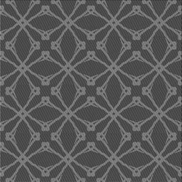 Square Patterned Charcoal Black Novelty Rug, pat2981