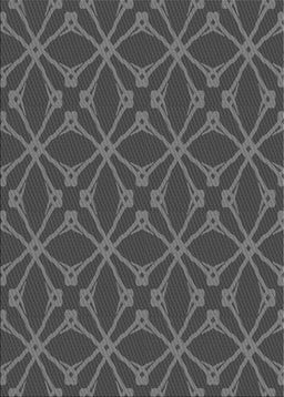 Patterned Charcoal Black Novelty Rug, pat2981