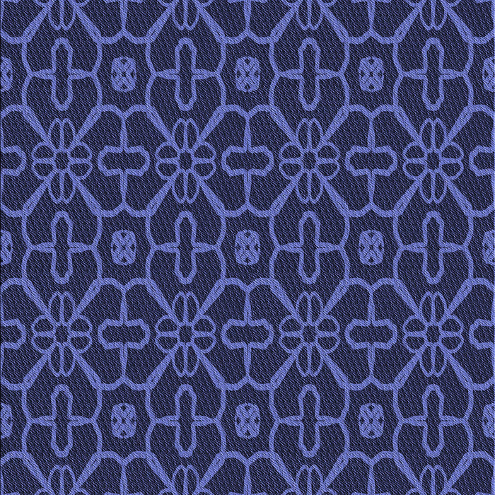 Patterned Royal Blue Rug, pat2982blu