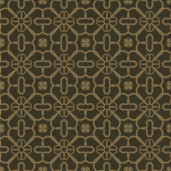 Round Machine Washable Transitional Midnight Gray Rug, wshpat2982brn