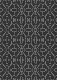 Machine Washable Transitional Midnight Gray Rug, wshpat2982gry