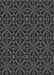 Machine Washable Transitional Midnight Gray Rug, wshpat2982gry