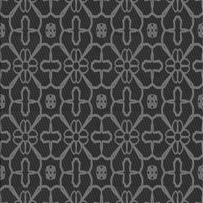 Patterned Midnight Gray Rug, pat2982gry