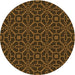 Square Machine Washable Transitional Black Brown Rug in a Living Room, wshpat2982org