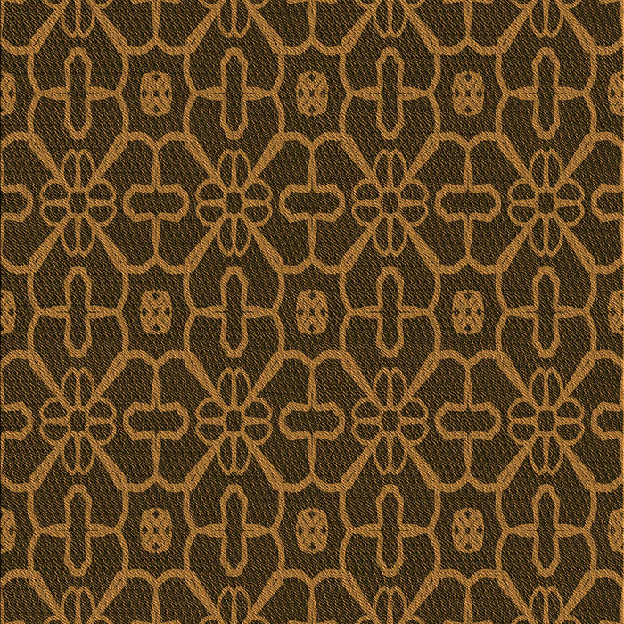 Patterned Black Brown Rug, pat2982org