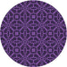 Square Machine Washable Transitional Dark Orchid Purple Rug in a Living Room, wshpat2982pur