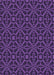 Machine Washable Transitional Dark Orchid Purple Rug, wshpat2982pur